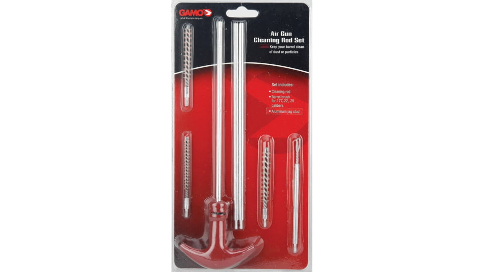 Gamo Air Gun Cleaning Set, 3-Piece Rod, .177 cal, Clam Pack, 621240954CP