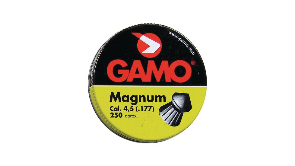Gamo Air Rifles Gamo Magnum Pellets .177 Caliber Spire Point Double Ring 250 Per Tin 632022454