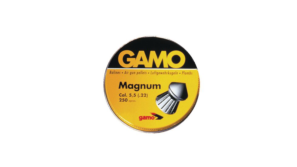 Gamo Air Rifles Gamo Magnum Pellets .22 Caliber Spire Point Double Ring 250 Per Tin 632022554