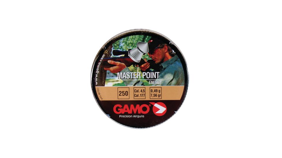 Gamo Air Rifles Gamo Master Point Pellets .177 Caliber Pointed Head 250 Per Tin Clampack 6320424CP54