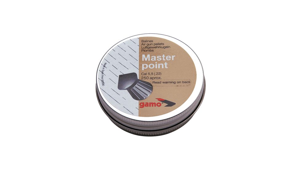 Gamo Air Rifles Gamo Master Point Pellets .22 Caliber Pointed Head 250 Per Tin 632063554