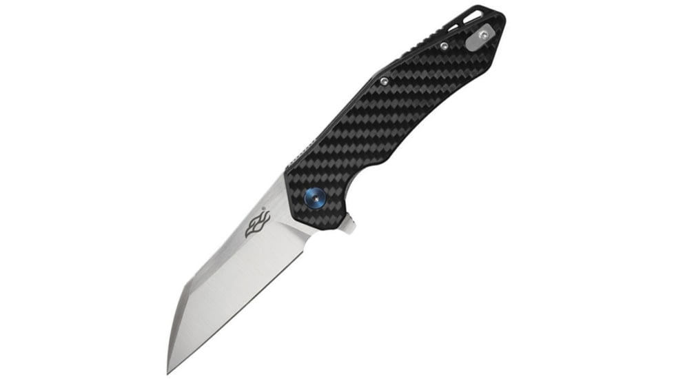 Ganzo Knives Firebird Linerlock CF Folding Knife, 3.38 satin finish D2 tool steel blade, Carbon fiber handle, FH31-CF