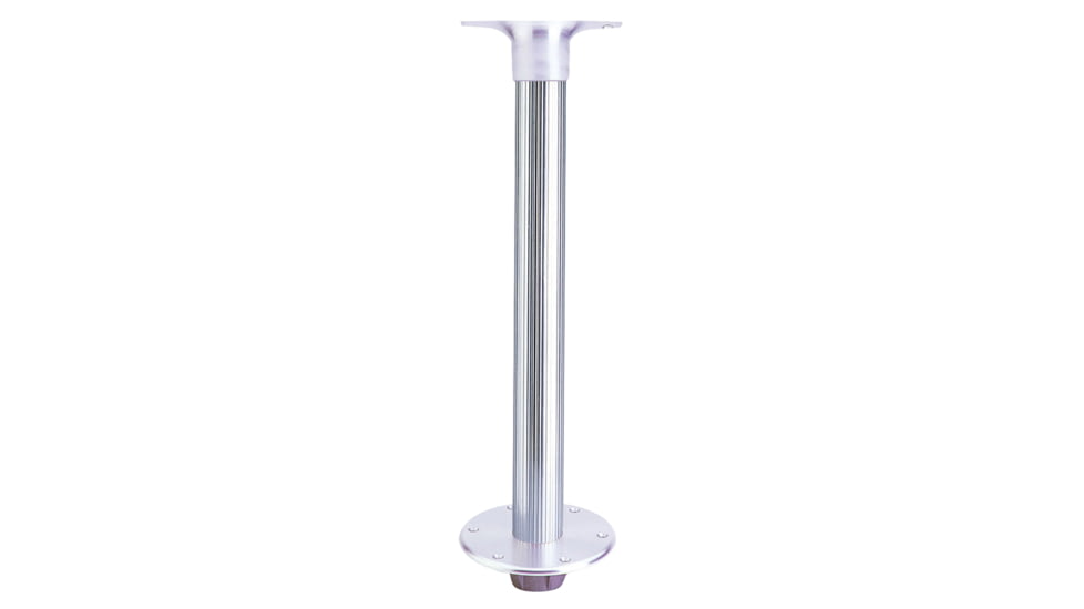 Garelick Table Pedestal For Er Boats Flush Mount Base With Fluted Anodized Tube, Small, 75340