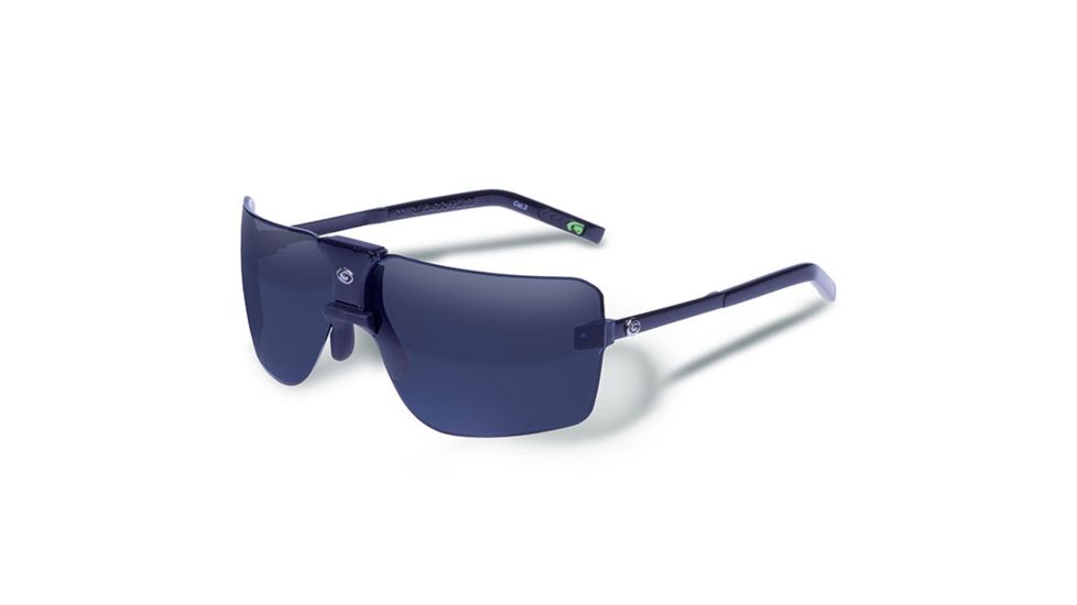 Gargoyles 85s Sunglasses w/ Black Frame, Black Ice w/Silver Mirror Lens GAR10700075