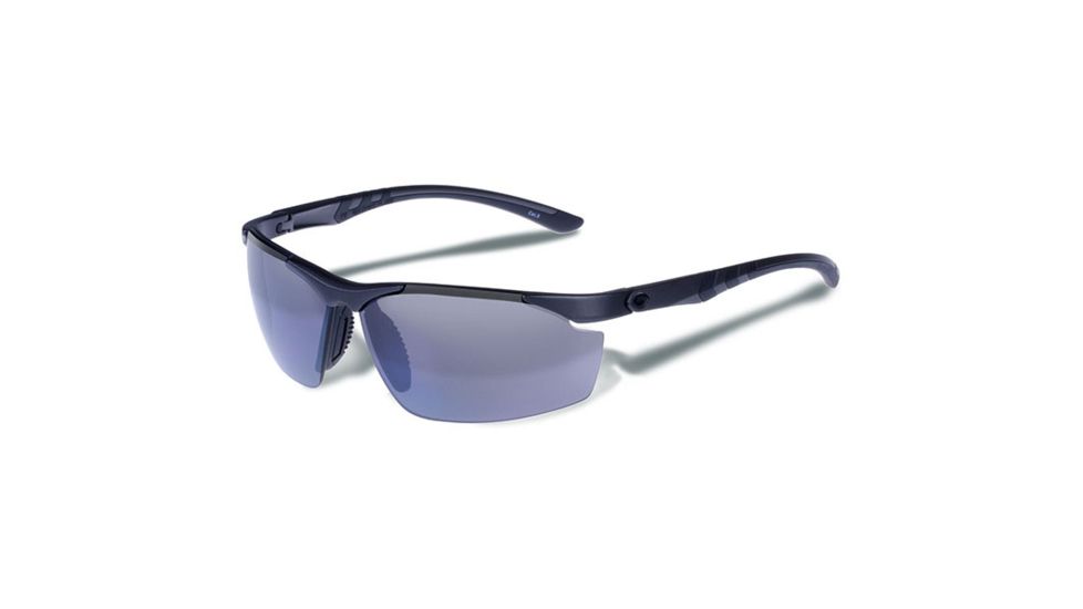 Gargoyles Assault Sunglasses w/ Matte Dark Gun Frame, Smoke Polarized w/Silver Mirror Lens GAR10700090