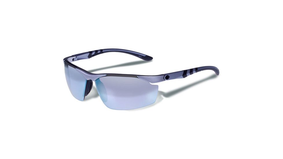 Gargoyles Assault Sunglasses w/ Matte Silver Frame, Smoke w/Chrome Mirror Lens GAR10700092