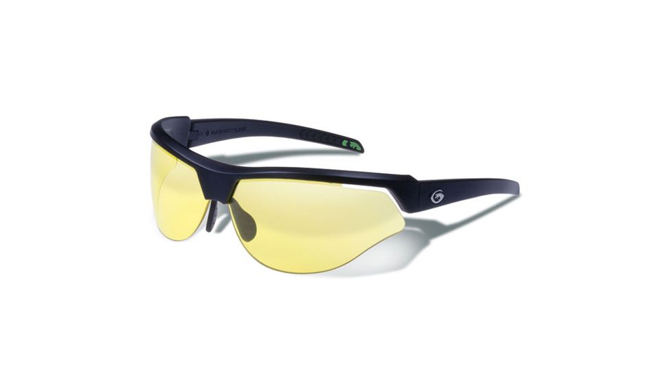 Gargoyles Cardinal-PR Sunglasses w/ Matte Black Frame, Yellow Lens GAR10700063