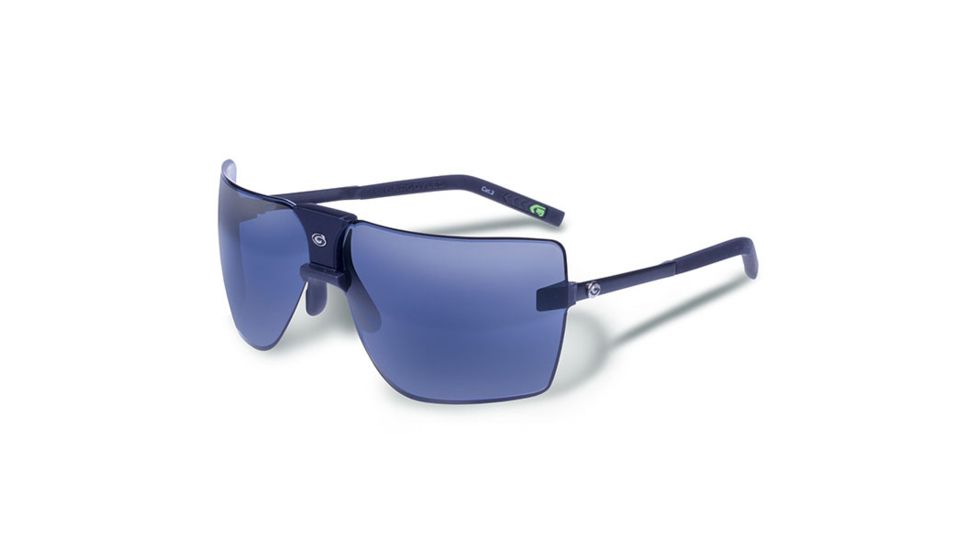 Gargoyles Classic Sunglasses w/ Matte Black Frame, Smoke w/Blue Mirror Lens GAR10700070