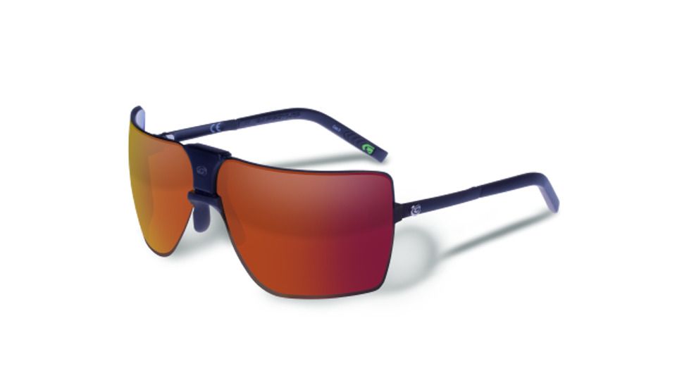 Gargoyles Classic Sunglasses, Black Frame, Plasma Mirror Lenses 10700270.QTM