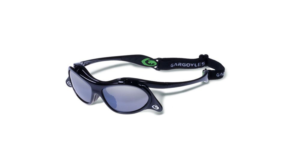 Gargoyles Gamer Sunglasses w/ Black Frame, Smoke w/Silver Mirror Lens GAR10700065