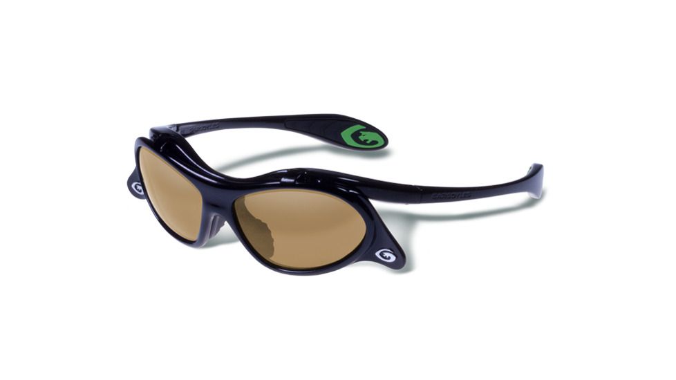 Gargoyles Gamer Sunglasses w/ Black Frame, Smoke Polarized w/Gold Mirror Lens GAR10700081