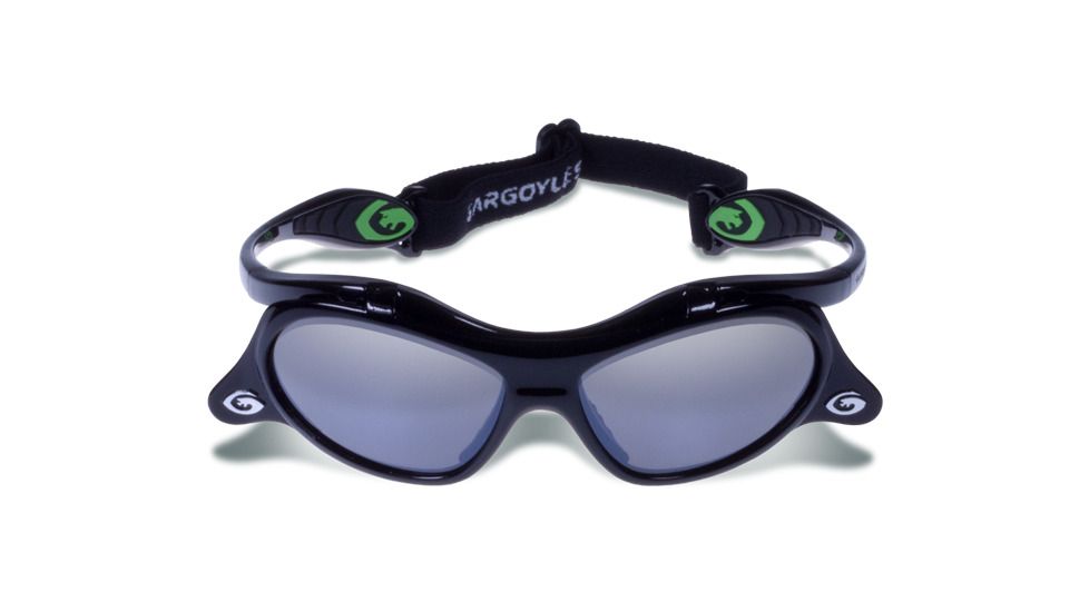 Gargoyles Gamer Sunglasses w/ Black Frame, Smoke w/Silver Mirror Lens GAR10700065