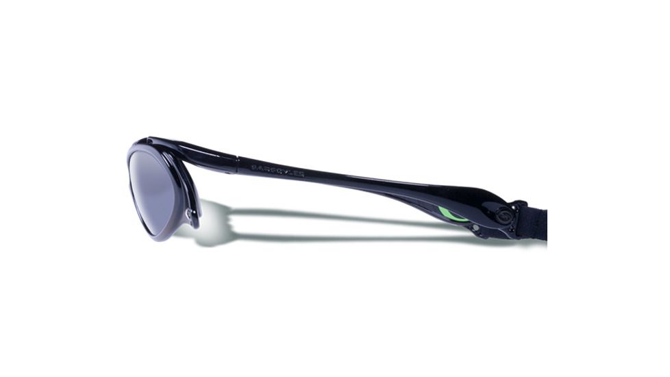 Gargoyles Gamer Sunglasses w/ Black Frame, Smoke w/Silver Mirror Lens GAR10700065