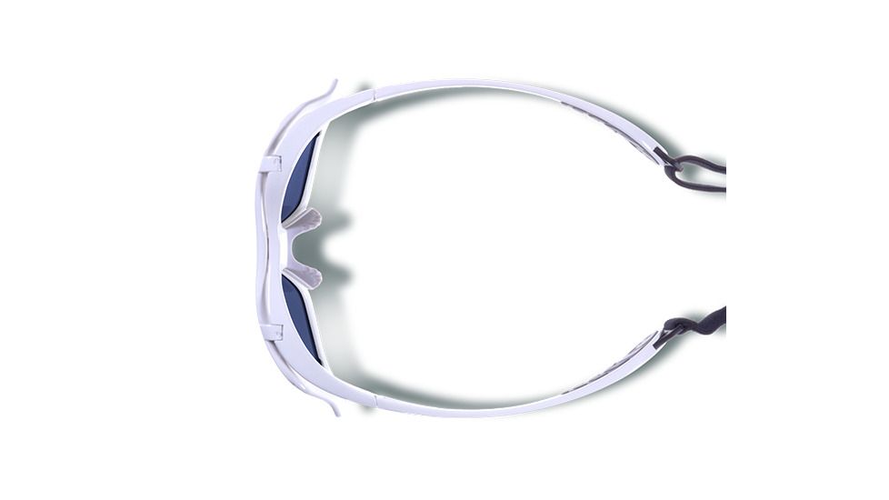 Gargoyles Gamer Sunglasses w/ White Frame, Green w/Blue Mirror Lens GAR10700067