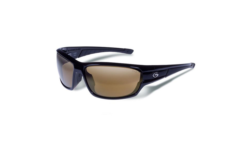 Gargoyles Havoc Sunglasses w/ Black Frame, Brown Polarized w/Bronze Mirror Lens GAR10700120