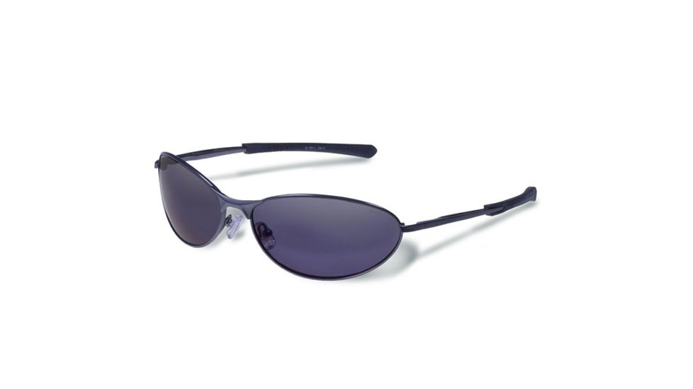 Gargoyles Outrider Sunglasses w/ Matte Gun Frame, Smoke Polarized w/Blue Mirror Lens GAR10700102
