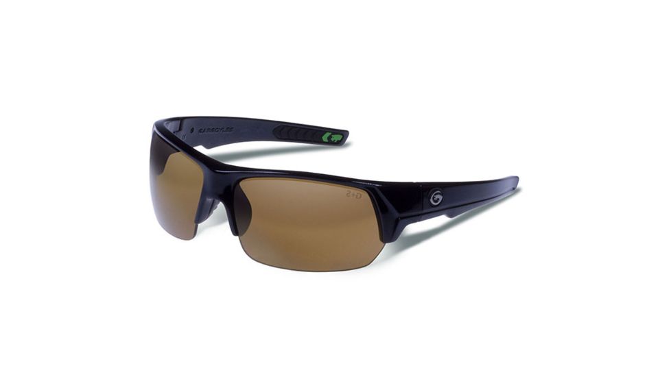 Gargoyles Recoil Sunglasses w/ Black Frame, Brown Polarized w/Bronze Mirror Lens GAR10700046