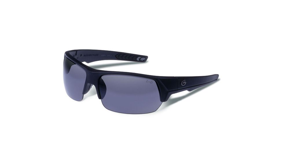 Gargoyles Recoil Sunglasses w/ Matte Black Frame, Smoke Polarized Lens GAR10700168
