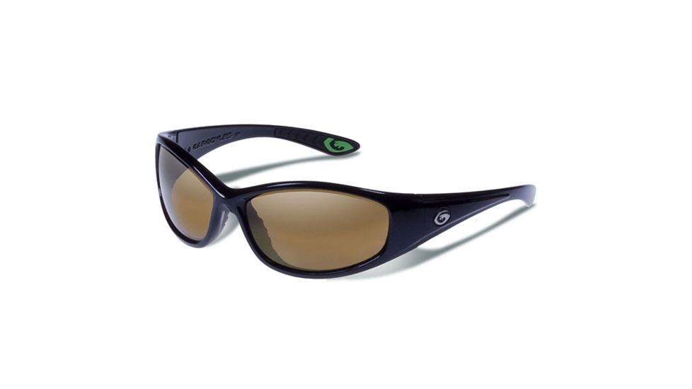 Gargoyles Shakedown Sunglasses w/ Black Frame, Brown Polarized w/Bronze Mirror Lens GAR10700058