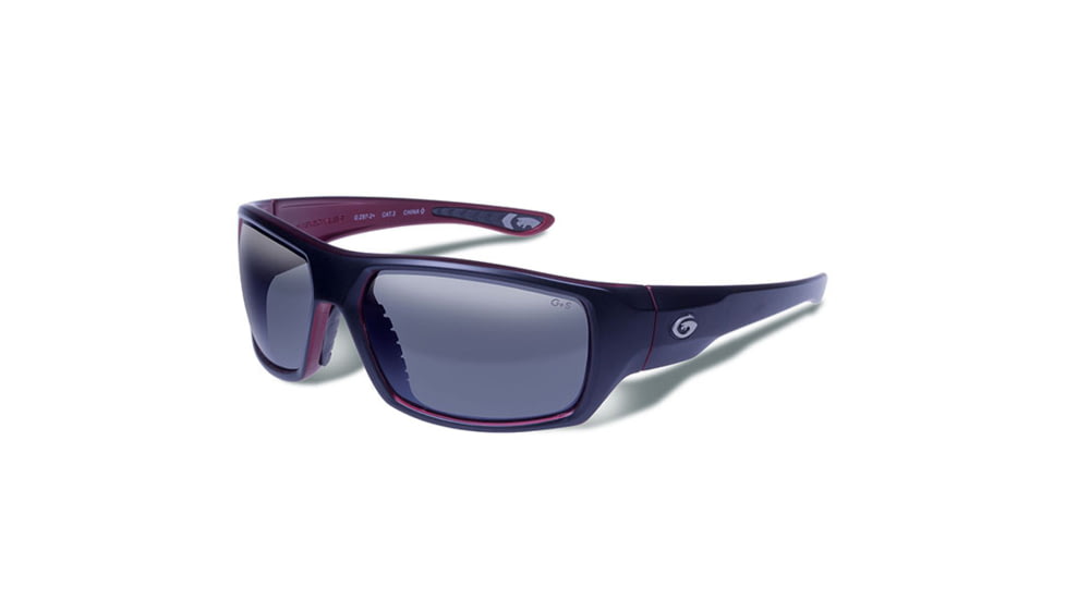 Gargoyles Wrath Sunglasses w/ Matte Black Frame, Smoke Polarized w/Silver Mirror Lens GAR10700170