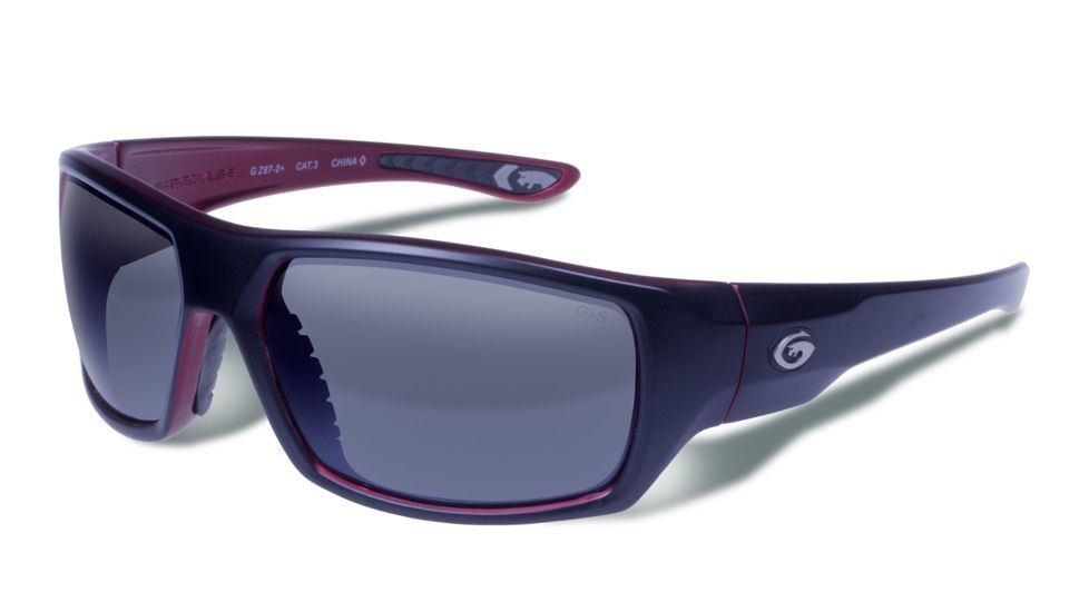 Gargoyles WRATH Sunglasses, Matte Black Frame, Smoke Polarized with Silver Mirror Lens, Polarized, 10700215.QTM