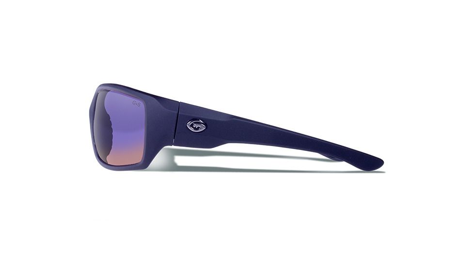 Gargoyles WRATH Sunglasses, Matte Black Frame, Smoke with Plasma Mirror Lens, 10700214.QTM