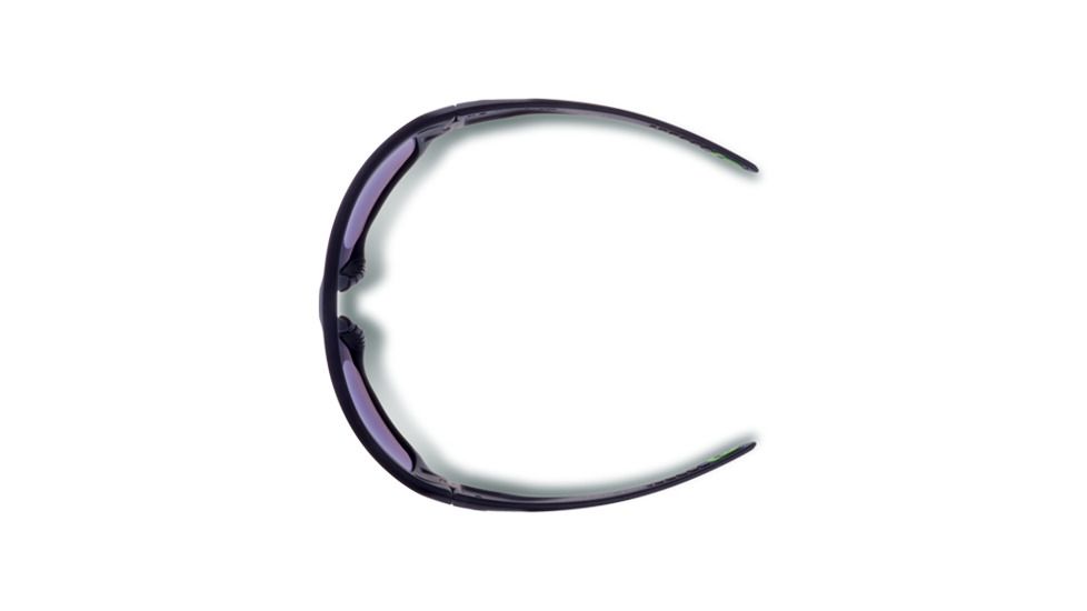 Gargoyles WRATH Sunglasses, Matte Black Frame, Smoke with Plasma Mirror Lens, 10700214.QTM