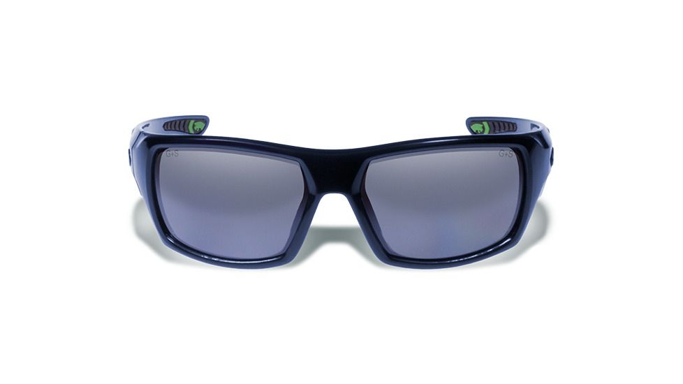 Gargoyles WRATH Sunglasses, Navy Frame, Smoke Polarized with Silver Mirror Lens, Polarized, 10700216.QTM