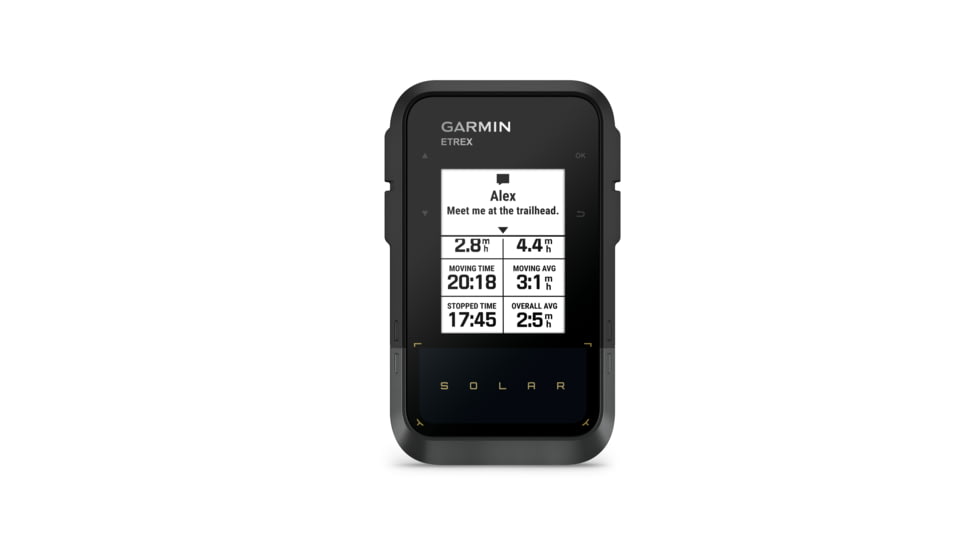 Garmin 0100278200 ETrex Solar GPS/Smart Features, 28MB Memory Black 2.20 Transf