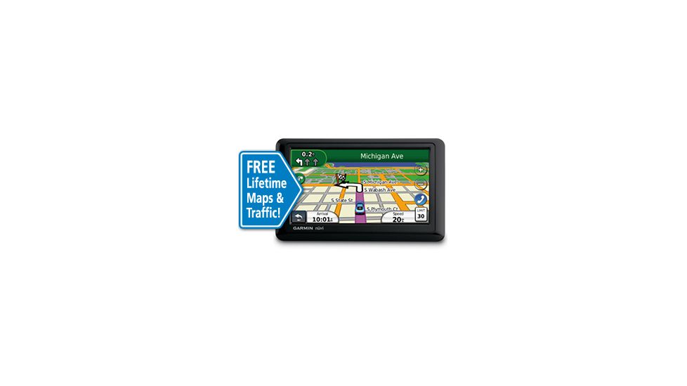 Garmin Nuvi 1490 LMT GPS with free Lifetime Map and Traffic Updates