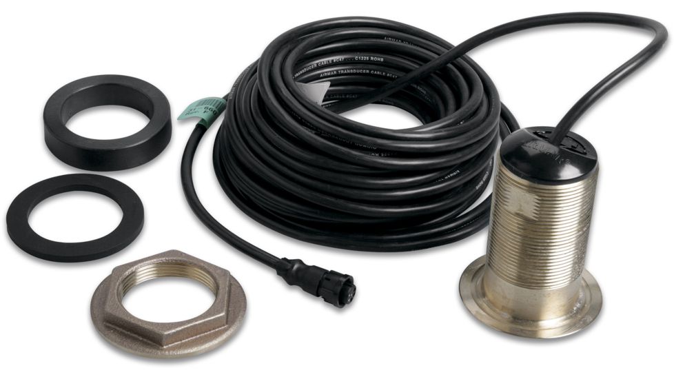 Garmin 200KHz, 12deg, bronze, thru-hull mount, depth, temp Navigation Device Accessories GA-XA-010-10217-00