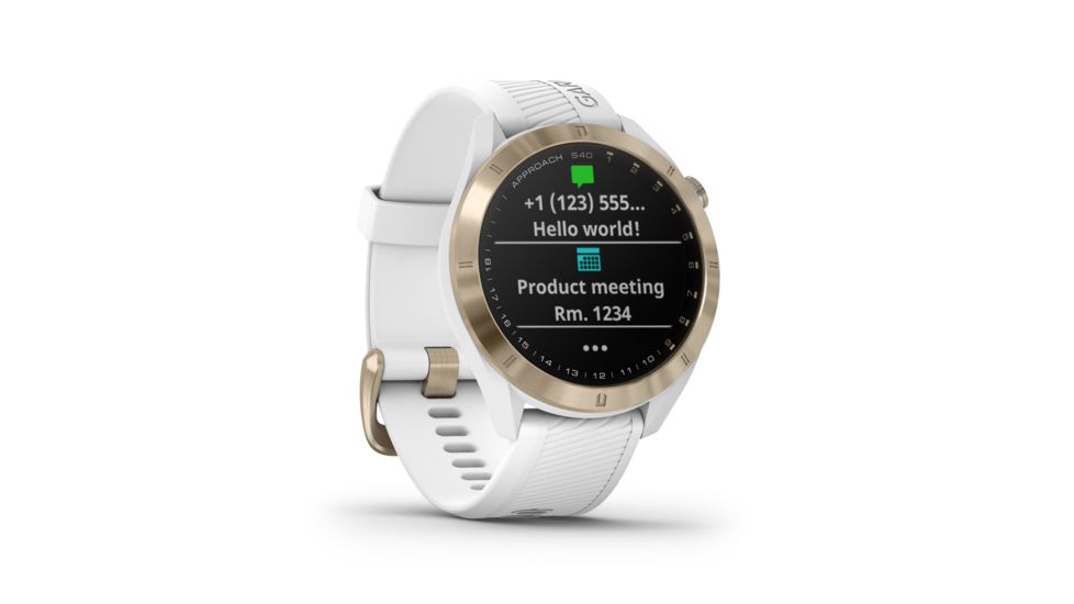 Garmin Approach S40 Watch, White 010-02140-02