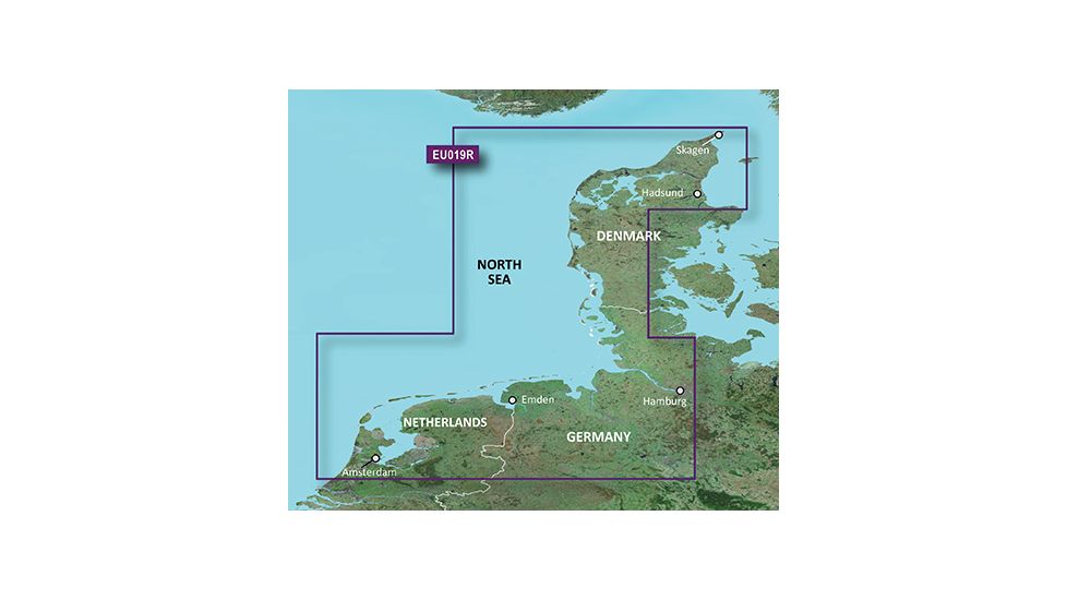 Garmin BlueChart g2 Alborg to Amsterdam v2010.5-v12 microSD Card w/SD Adapter 010-C0776-20