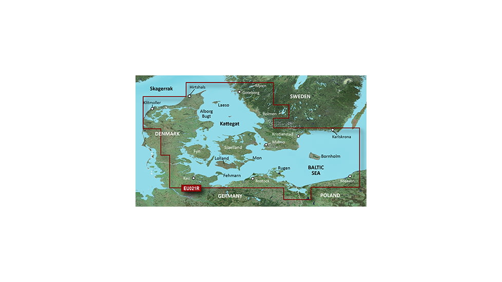 Garmin BlueChart g2 Denmark East and Sweden Southeast v2010.5-v12 microSD Card w/SD Adapter 010-C0777-20