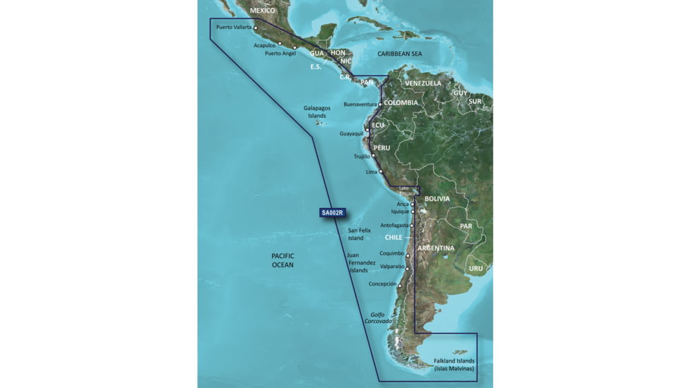 Garmin BlueChart g2 HD - HXSA002R - South America West Coast - microSD/SD 41208