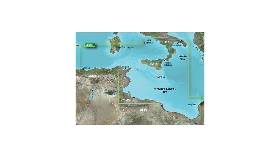 Garmin BlueChart g2 Italy Southwest and Tunisia v2010.5-v12 microSD Card w/SD Adapter 010-C0771-20