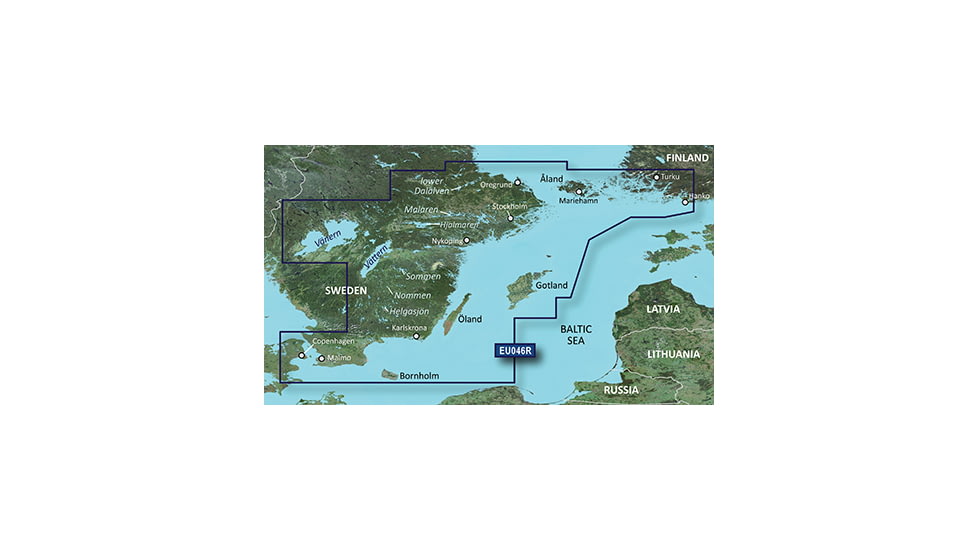 Garmin BlueChart g2 Oregrund Aland to Malmo v2010.5-v12 microSD Card w/SD Adapter 010-C0782-20
