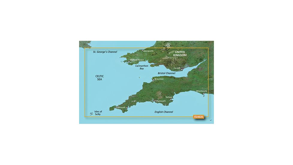 Garmin BlueChart g2 Vision - Bristol Channel and England S/W JUL 08 (EU463S) SD Card 010-C0807-00