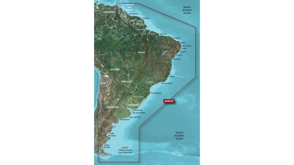 Garmin BlueChart g2 Vision HD - VSA001R - South America East Coast - microSD/SD 41213