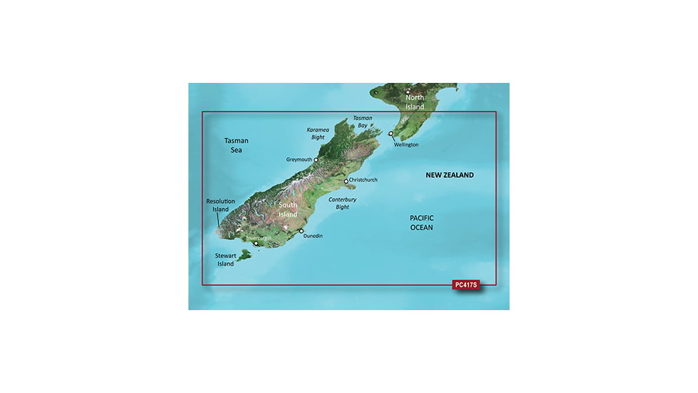 Garmin BlueChart g2 Vision - New Zealand South JUL 08 (PC417S) SD Card 010-C0875-00