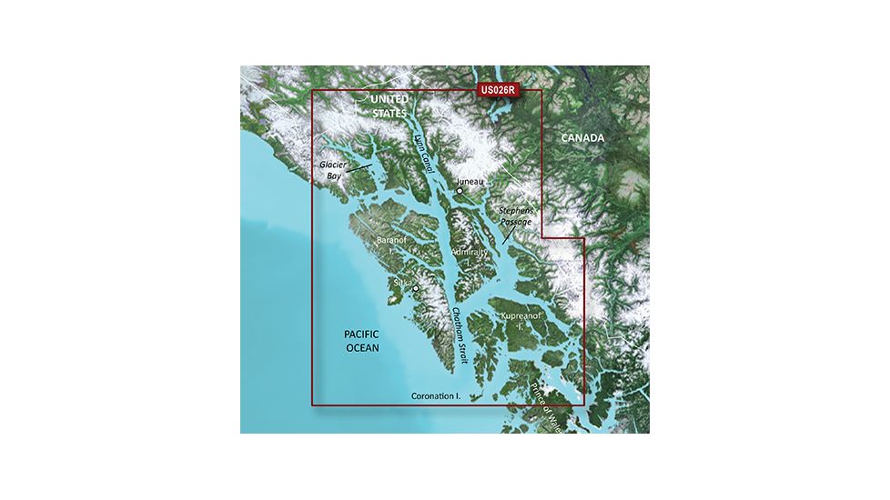 Garmin BlueChart g2 Vision - Wrangell / Juneau / Sitka JUL 08 (US026R) SD Card 010-C0727-00