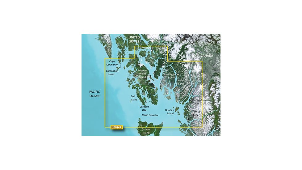 Garmin BlueChart g2 Vision - Wrangell to Dixon Entrance JUL 08 (US024R) SD Card 010-C0725-00