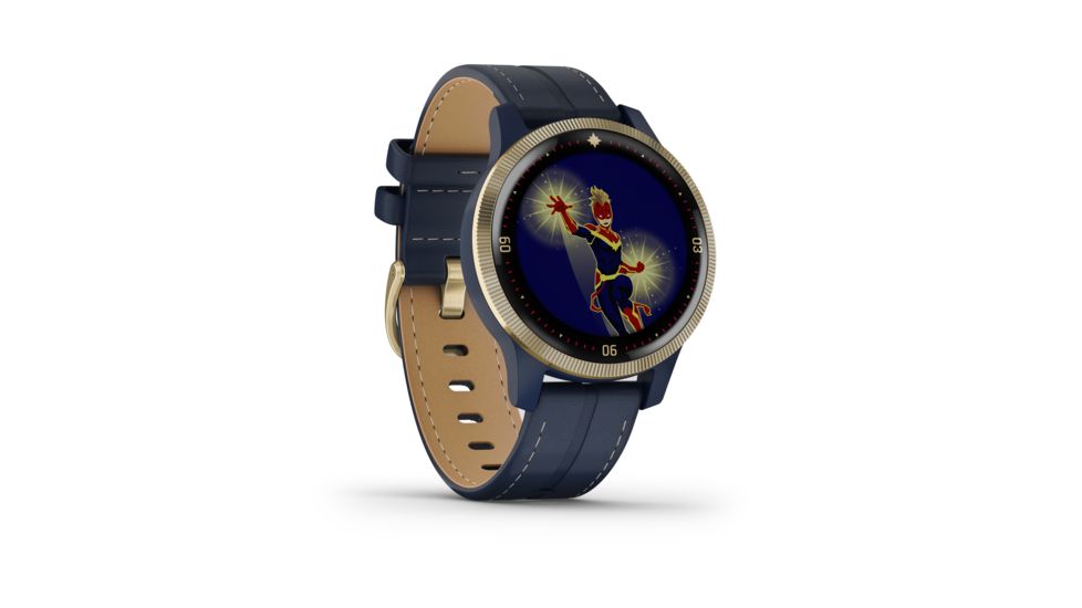 Garmin Captain Marvel Watch, Blue/Black, Small, 010-02172-41
