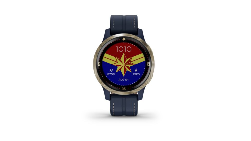 Garmin Captain Marvel Watch, Blue/Black, Small, 010-02172-41