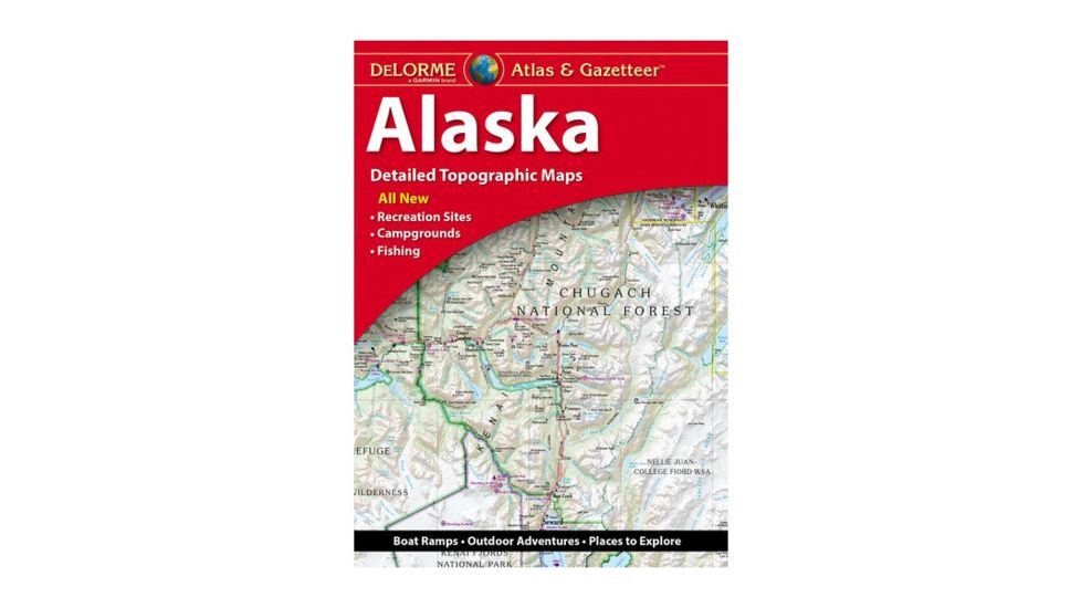 Garmin Delorme Alaska Atlas &amp; Gazetteer Paper Map, 010-13226-AK
