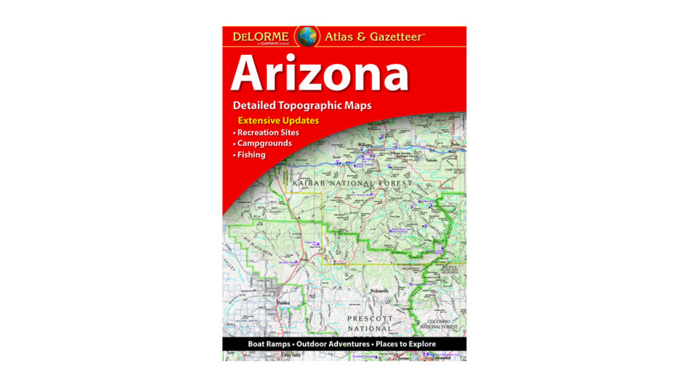 Garmin Delorme Arizona Atlas &amp; Gazetteer Paper Map 010-12788-00