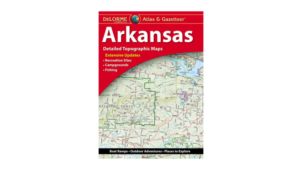 Garmin Delorme Arkansas Atlas &amp; Gazetteer Paper Map 010-12805-00