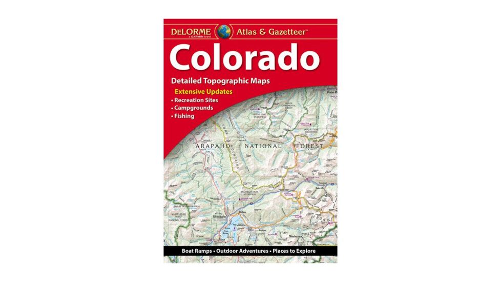 Garmin Delorme Colorado Atlas &amp; Gazetteer Paper Map 010-12822-00