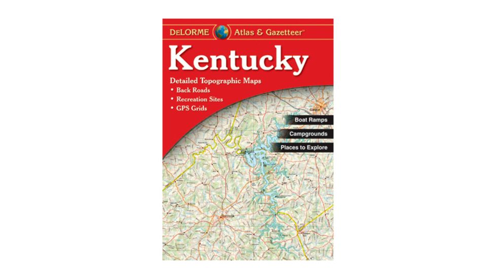 Garmin Delorme Kentucky Atlas &amp; Gazetteer Paper Map AA-000013-000