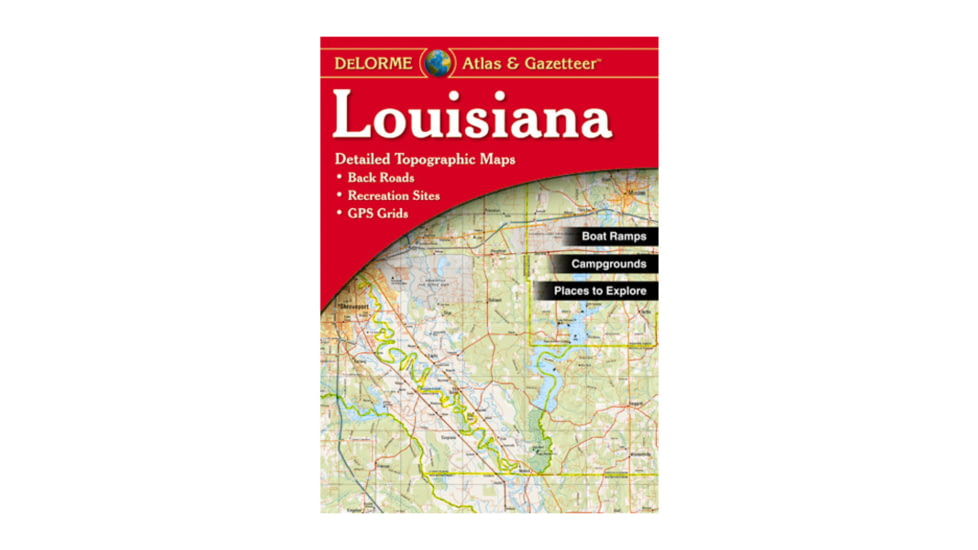 Garmin Delorme Louisiana Atlas &amp; Gazetteer Paper Map AA-001483-000